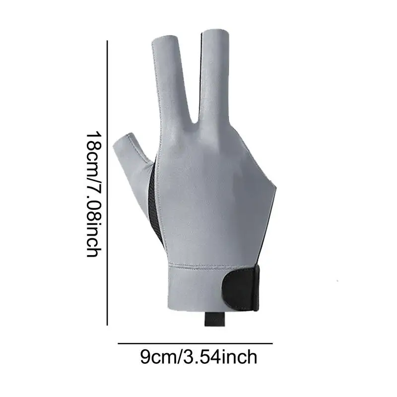 Pool Gloves Billiard Accessories 3 Finger