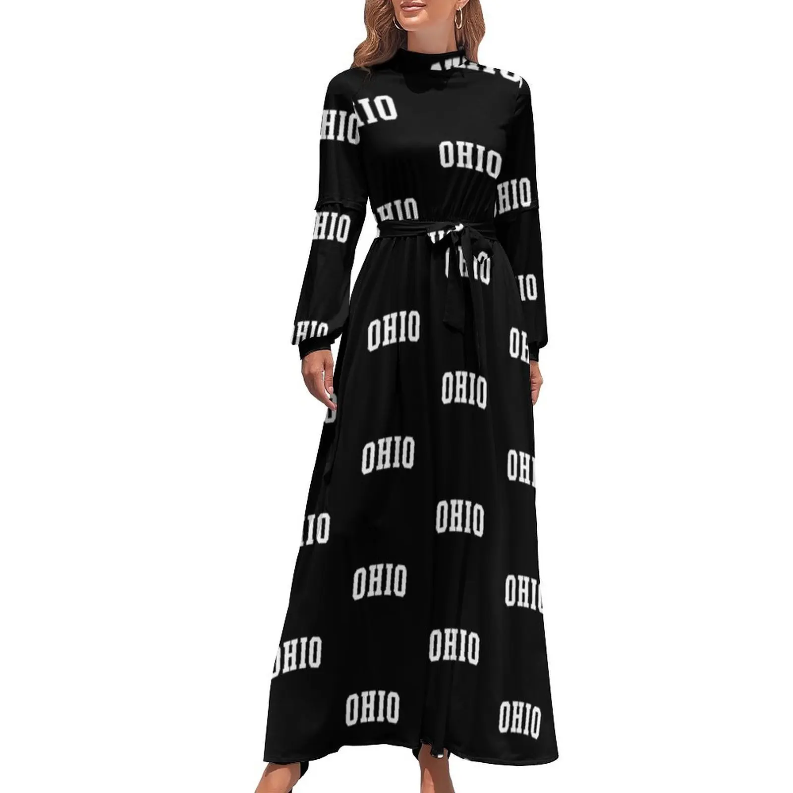 thumbnail image 1 of Vestido largo Ohio, vestidos de moda para mujer, vestidos de noche, vestidos de cumpleaños para mujer, 1 of 5