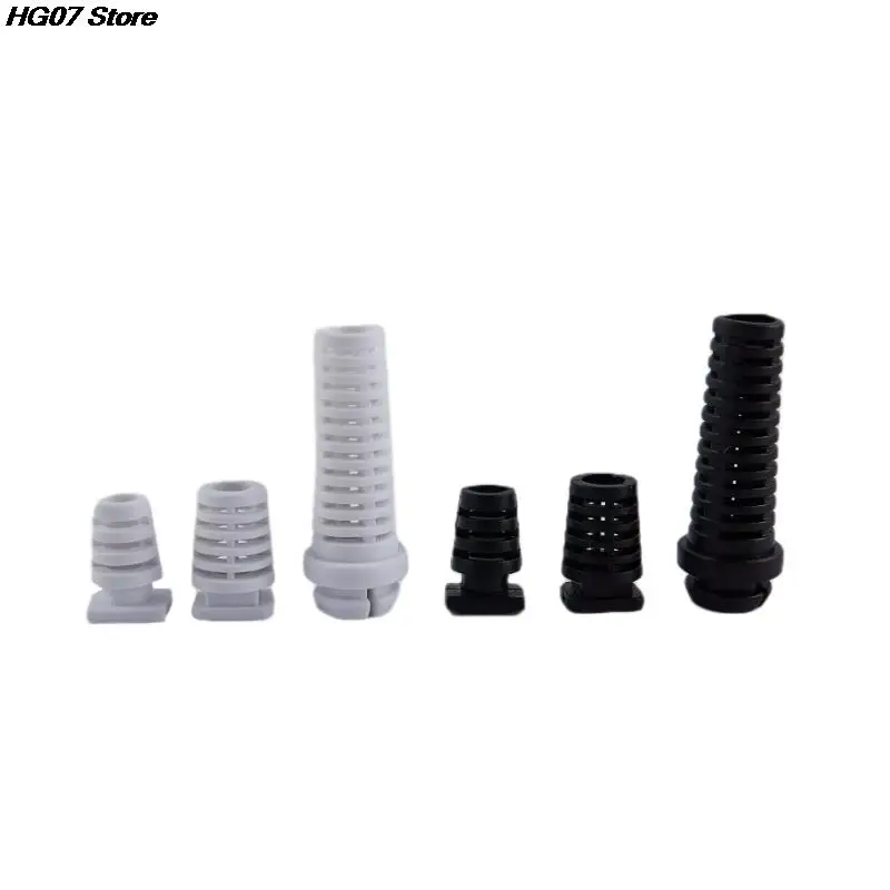 10pcs 4.6/5.2/6mm Cable Gland Connector Rubber Strain Relief Cord Boot Protector Wire Cable Sleeve Power Tool Cellphone Charger