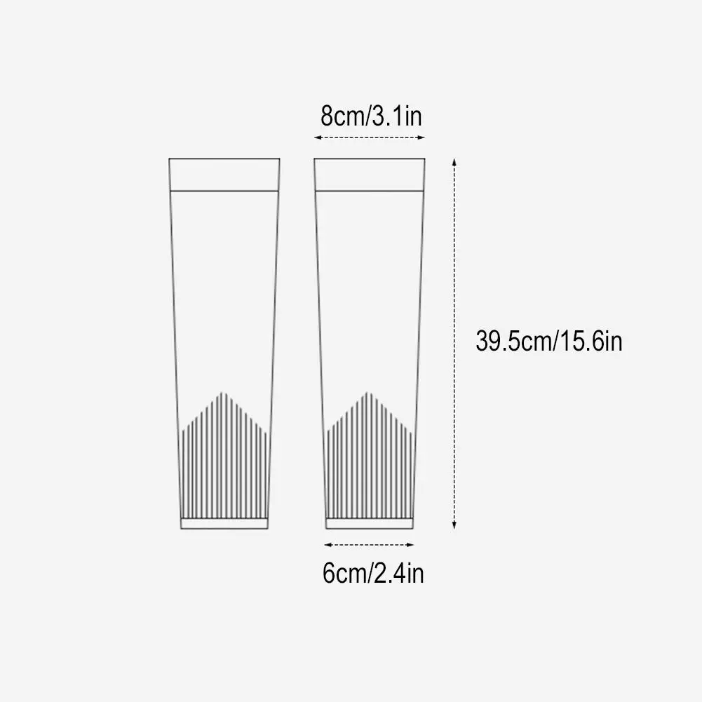 Summer Sun Protection Sleeves for Men Women Non-Slip Breathable Cooling Outdoor Basketball Cycling Sport Sleeves 1 pair