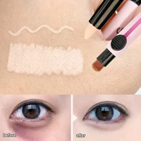 2 in 1 Mosaic Concealer Pen Smooth Invisible Eye Dark Circles Cream Waterproof Natural Coverage Concealer with Brush Foundation 1
