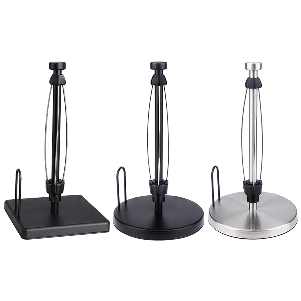 Paper Towel Holder Stainless Steel With Ratchet Mechanism Anti-Slip Kitchen Organizer