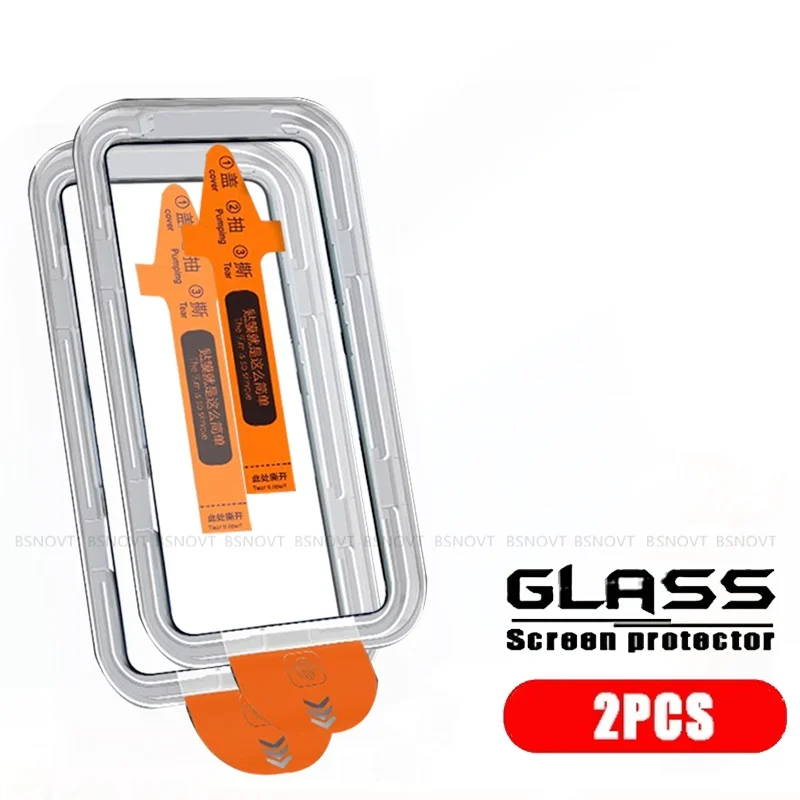 Premium Tempered Glass Screen Protector for Samsung Galaxy S25 - Easy Full Glue HD 9H Durability, Available in Multi-Pack Options