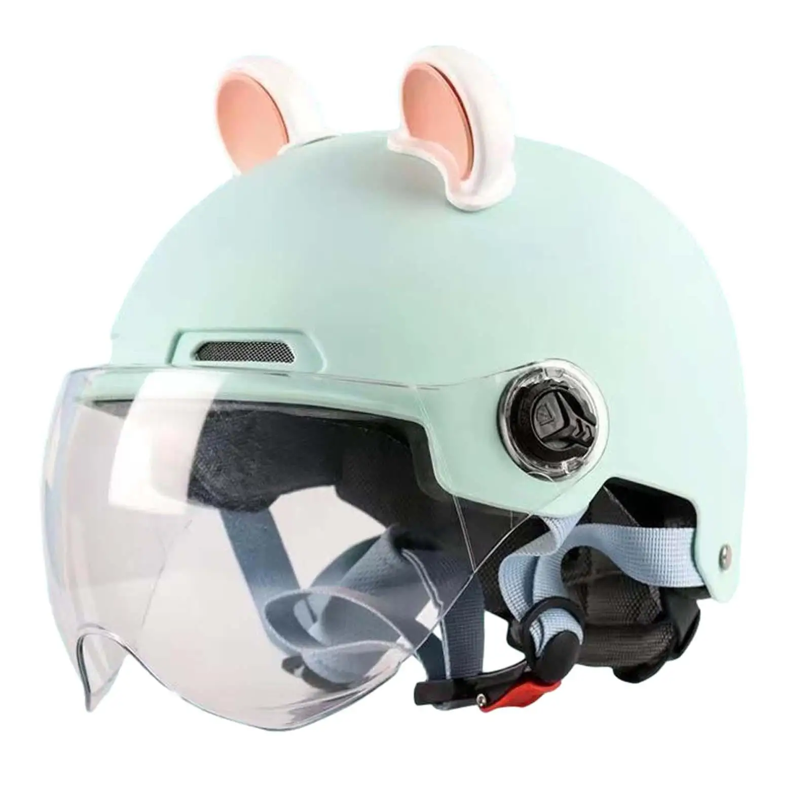 Open Face Moped Helmet Fashion Sun Visor Accessories Half Face Helmet for Street Moped Chopper Electric Motorcycles Adult