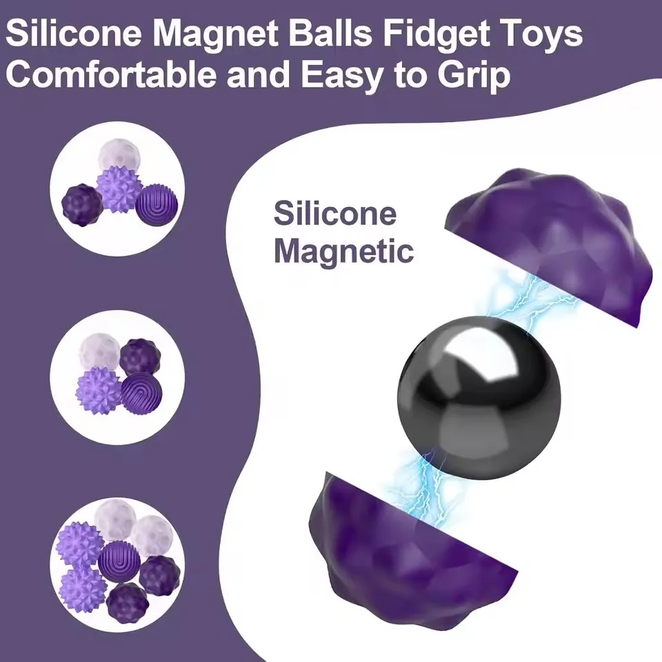 Silicone Magnetic Building Blocks Educational Toys