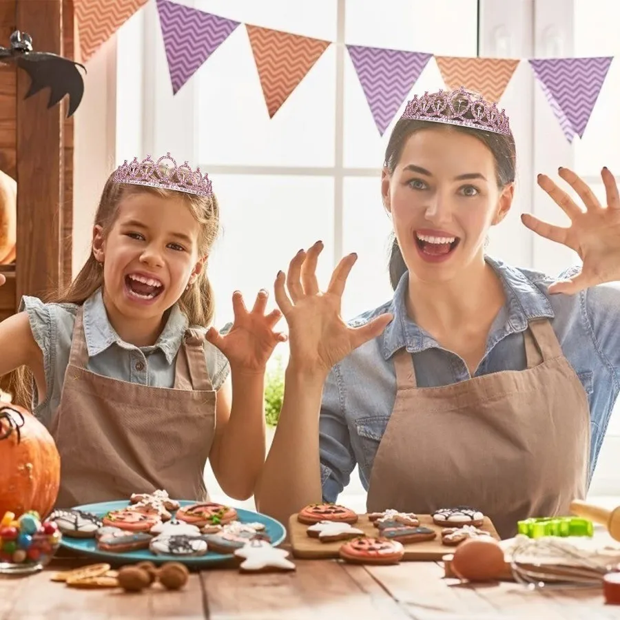 Geburtstags-Tiara Krone Schärpe Geburtstagsmädchen Frauen Mädchen Party Dekoration Geschenke Geeignet für Jedes Alter Geburtstagsdekoration – Detail 22
