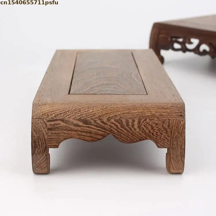 Holz-Pflanzenständer in Verschiedenen Größen (4 Größen) - Vielseitig Einsetzbar für Aquarien, Süßigkeitentische & Teesets | Robuster Sockelständer – Detail 5