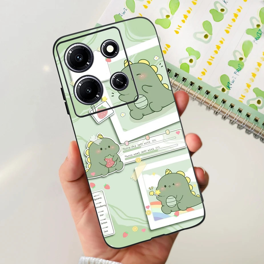 Cute Spaceman Dinosaur Soft Silicone Phone Case - Stylish Protective Bumper Cover