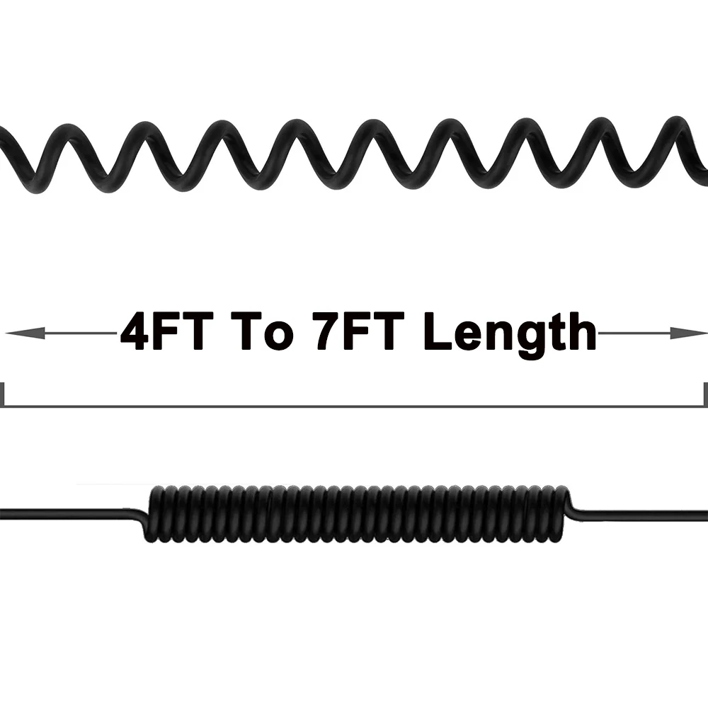 Replacement Spring Cable Extension Cord For Pioneer DJ HDJ-X5 HDJ-X5BT HDJ-X7 HDJ-S7 HDJ-CX HDJ-Cue1 HDJ-Cue1BT Headphones