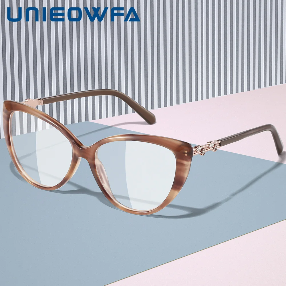 High Myopia Progressive Glasses Women Cat Eye Multifocal Prescription