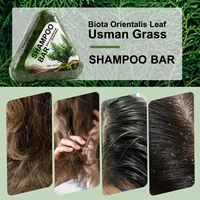 Usman Herbe Shampoo Bar pour la croissance des cheveux, anti-chute, contrôle de l'huile, barre de savon biologique naturel 6