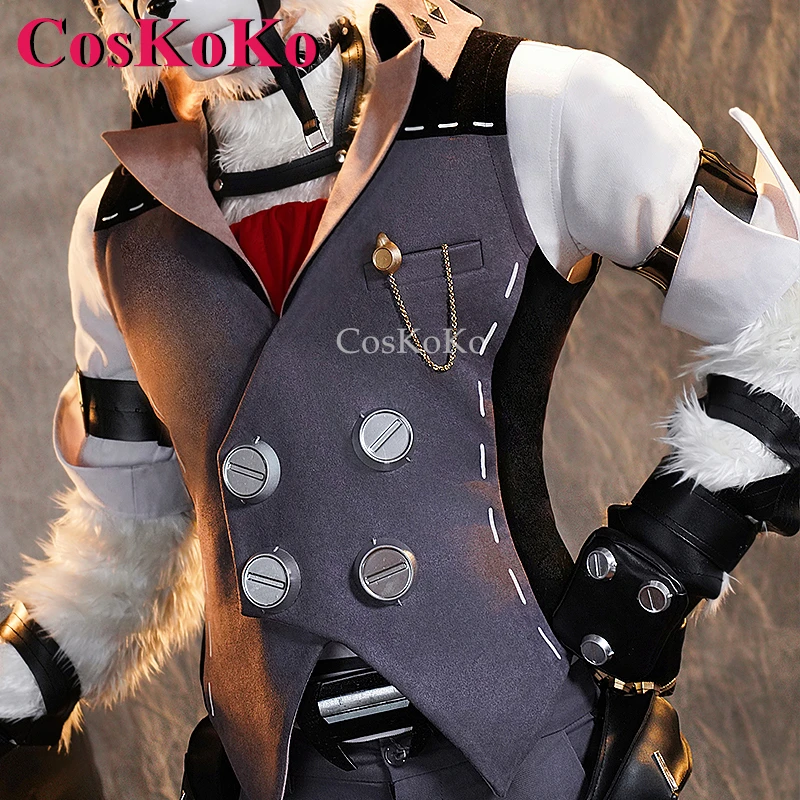 CosKoKo 본 라이카온 코스프레 게임 젠리스 존 제로 코스튬 패션 배틀 유니폼 풀 세트, 할로윈 파티 역할극 의류