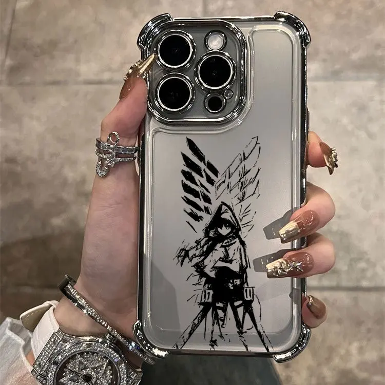 Fierce Anime Attack on Titan Plating Phone Case