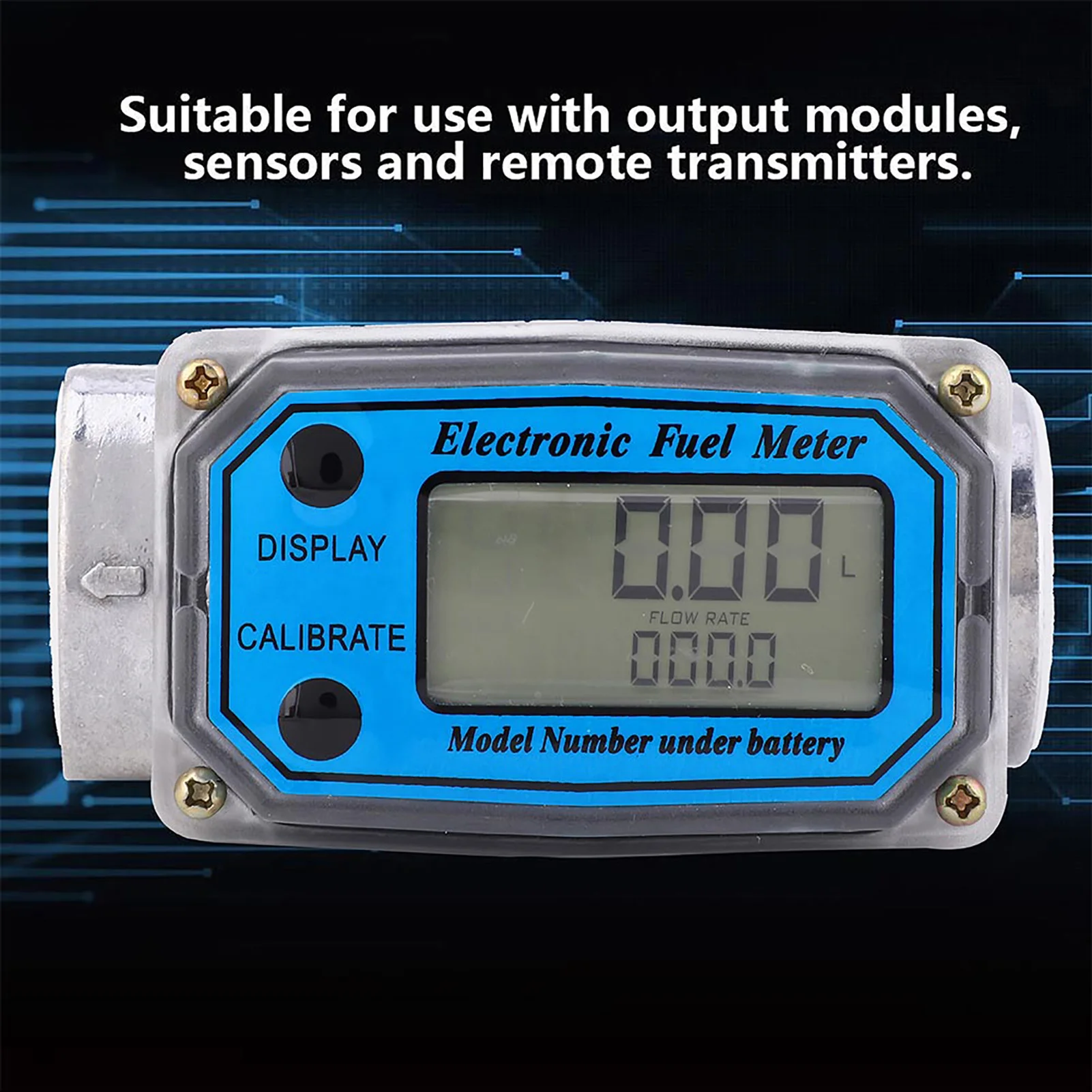Digital Fuel Meter Meter Mini Digital meter Fuel 10‑200L 1" NPT meter