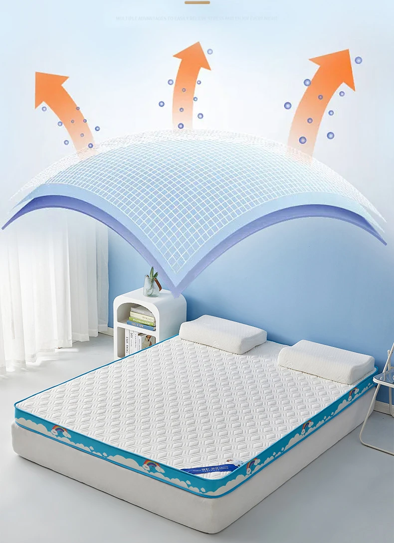 Description Picture 3 of itemCouple Cotton Mattress Pad Cover Tatami Bed Mat Multifunctional Portable Sponge Foldable Top Grade Mattress Topper Single Bed