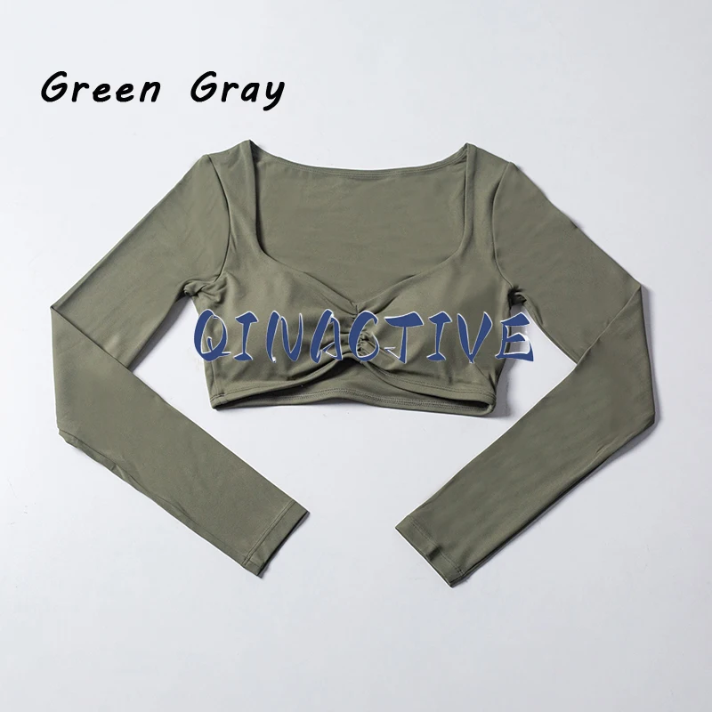 Women's Long Sleeve Crop Top Yoga Workout Shirt – Activewear Fitness Apparel