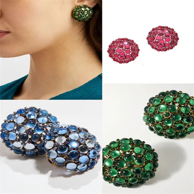 European And American Special Interest Light Luxury Lace Cutout Design Ear Studs main image 1