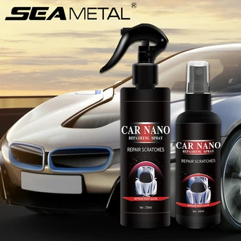 SEAMETAL-250ML 자동차 세라믹 코팅 스프레이, 나노 유리 연마 도금 크리스탈 액체 소수성 코팅 페인트 케어 코팅 키트