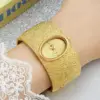 ASJ Luxury Bark Pattern Simple watch for women Women's Bracelet Watch reloj mujer Gold relojes para damas 3