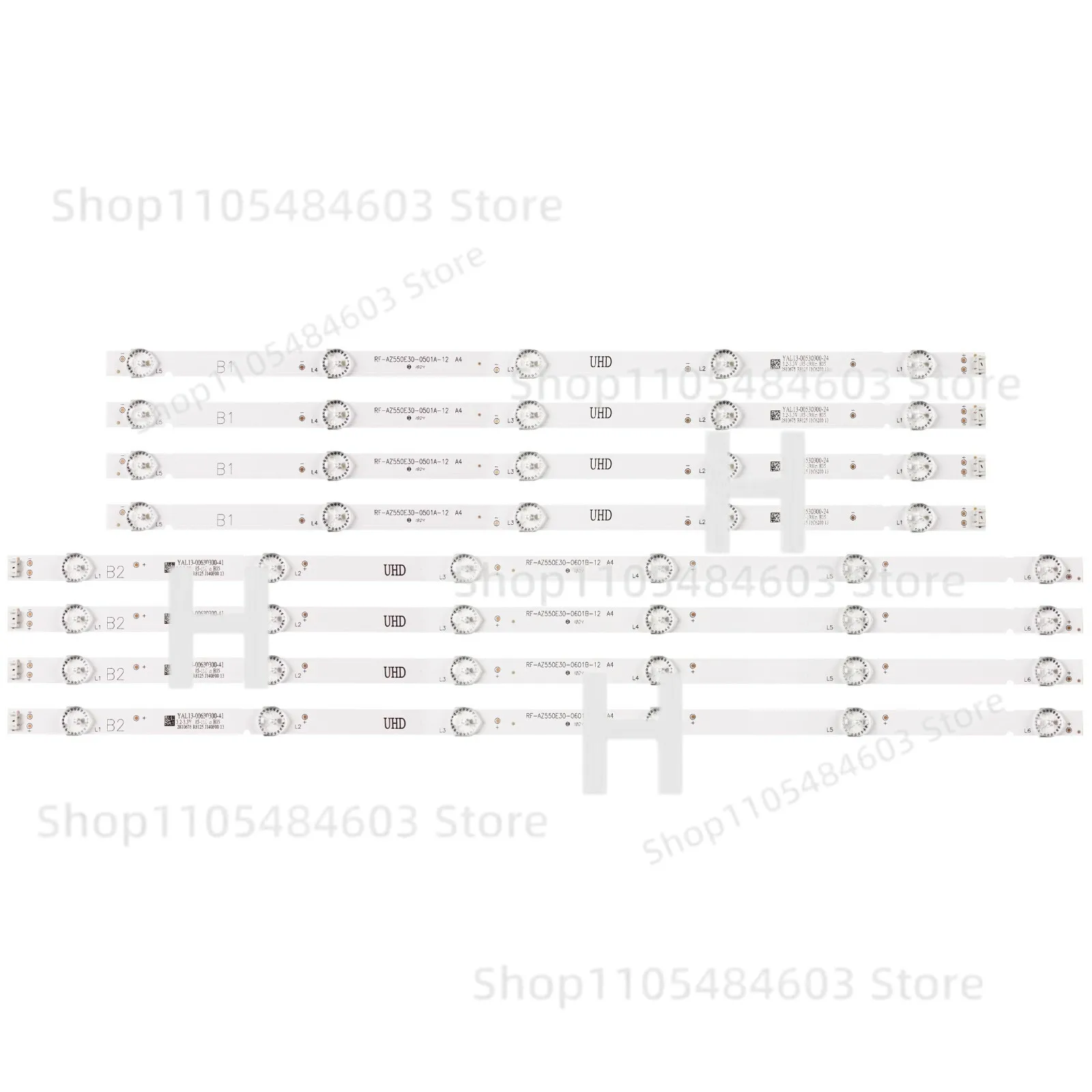 KRDG 키트/8개 LED 스트립 55UJ6300 55UJ6200 55UJ6000 55LJ620V 55UJ620V SDL550WY용