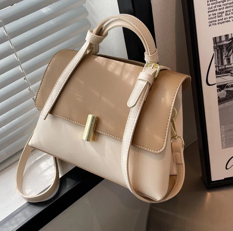 Popular Women's 2024 New All-Match Summer Shoulder Messenger Textured Portable Small Square Bag