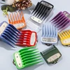 10 Sizes Set Solid Colorful Barber Hair Clipper Guards Comb Metal Hook Hair Trimmer Replacement Limit Comb Barber Shop Tools 1