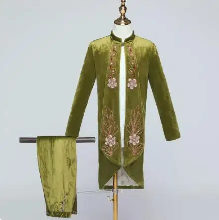 Latest Design Boys Suits Jacquard Children's Dress Handsome Walking Boy Suit Fashion Britain Hosting Piano Performance Suit