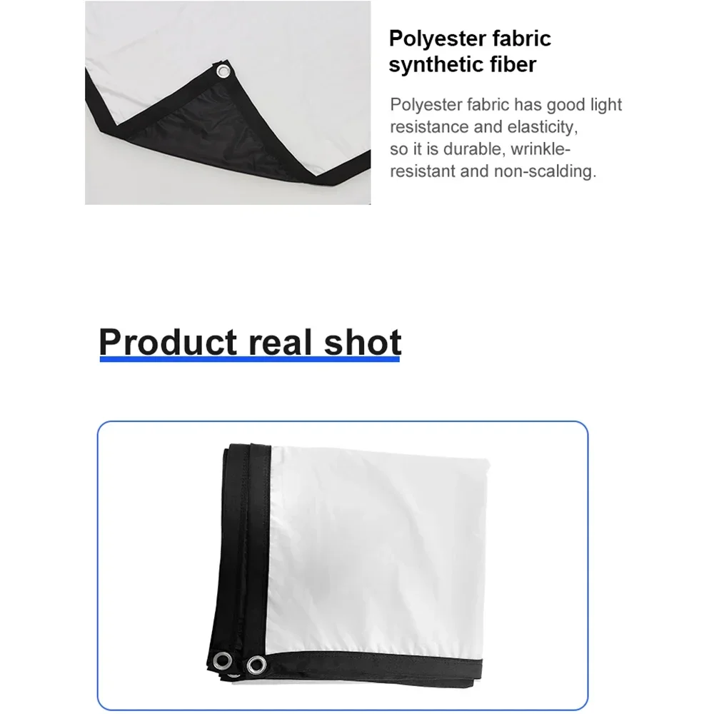 Projector Screen Projection Screen MIXITO 16:9 Ratio Milk Silk Projector Screen High-definition Outdoor Or Office Or Home Projection Screen