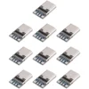 10 Pcs USB 3.1 Type C Connector 14 Pin Female Socket Receptacle Through Holes PCB 180 Vertical Shield USB-C1 5