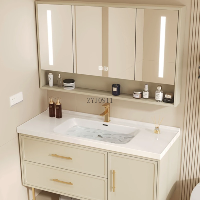 Closed Storage Toilet Cabinet Luxury Bathroom Furniture Wall Pharmacy Vanity Sink Space Saving Filing Cabinets Wooden armadietto