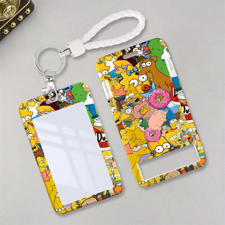 The Simpsons Cute Homer Retractable Card Holder with Lanyard – Child-Friendly ID & Badge Case