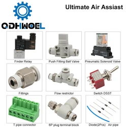 QDHWOEL  Ultimate Air Assiast Set for CO2 Laser Cutting Engraving Machine