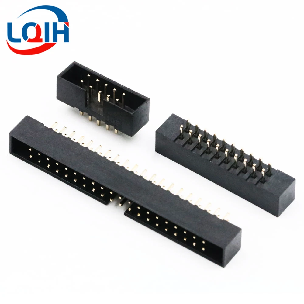 2.0mm Pitch FC 6/8/10/12/14/16/18/20/24/26/30/34/40/50Pin Female IDC Socket Connector Ribbon Cable DC3 Header Male Socket 10PCS