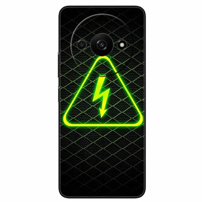 Animal Design Black Silicone Protective Case - Cool Wolf Edition