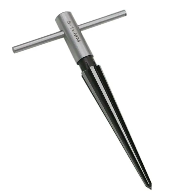 T Handle Reamer 3-13mm/5-16mm 1：10 Tapered/Fluted Bridge Pin Hole Reamer Chamfering Open Guitar Woodworker Luthier Tool