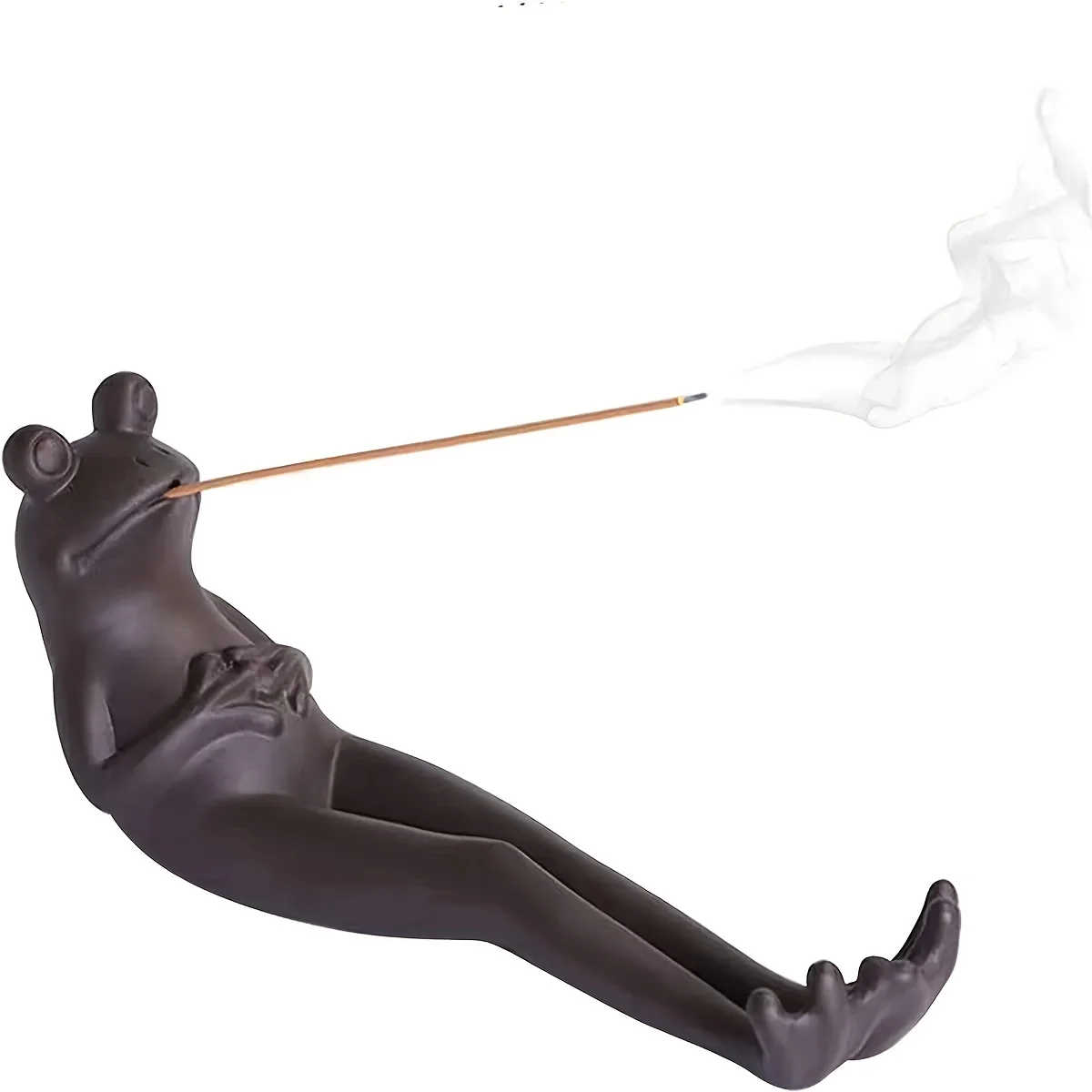 

1pc Frog Incense Holder, Ceramic Incense Burner Catcher, Frog Incense Stick Holder Incense Burner Antique Frog Stand Frog Burner