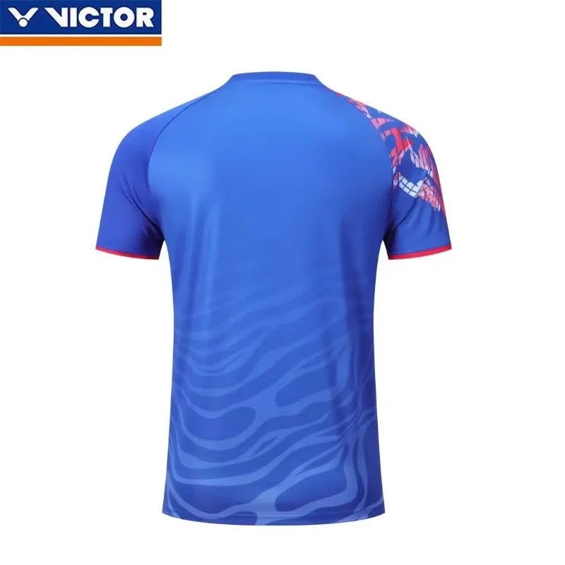 Victor New Unisex Badminton Jersey Comfortable, Breathable, Sweat-wicking, Anti-static Short Sleeve T-shirt