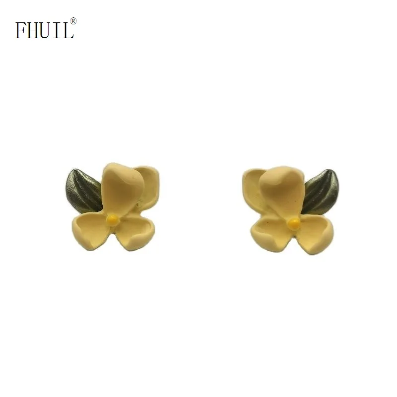 

New Trendy Cute Small Flower Stud Earrings For Women Girls Sweet Ear Rings Korean Style Party Jewelry Accessories Gifts
