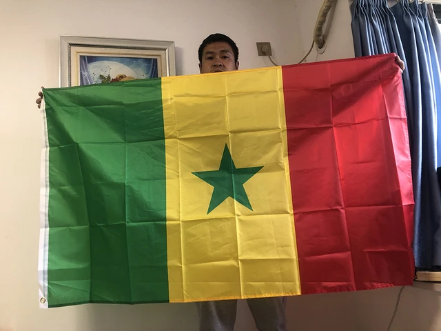 skyflag Senegal flag 90x150cm 3x5 Feet Super Poly football FLAG