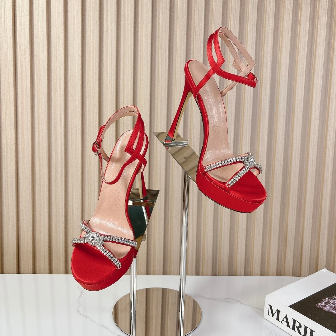 

2024 summer style simple solid color fashionable stiletto women's sandals daily comfortable casual office super high heel sandal