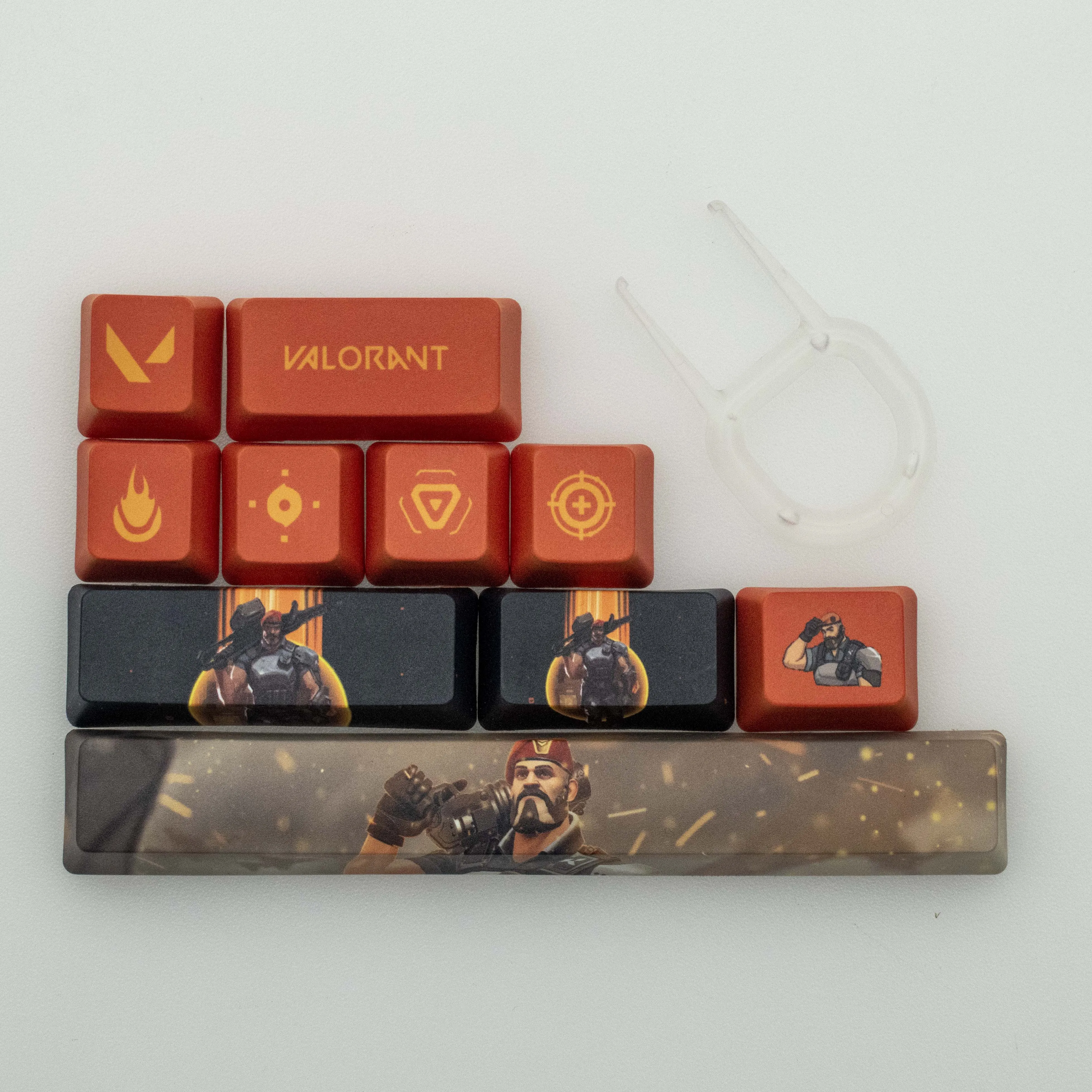 Teclas Pbt Corante Sub Keycaps Brimstone Oem Perfil do Jogo 10 - Imagem 4