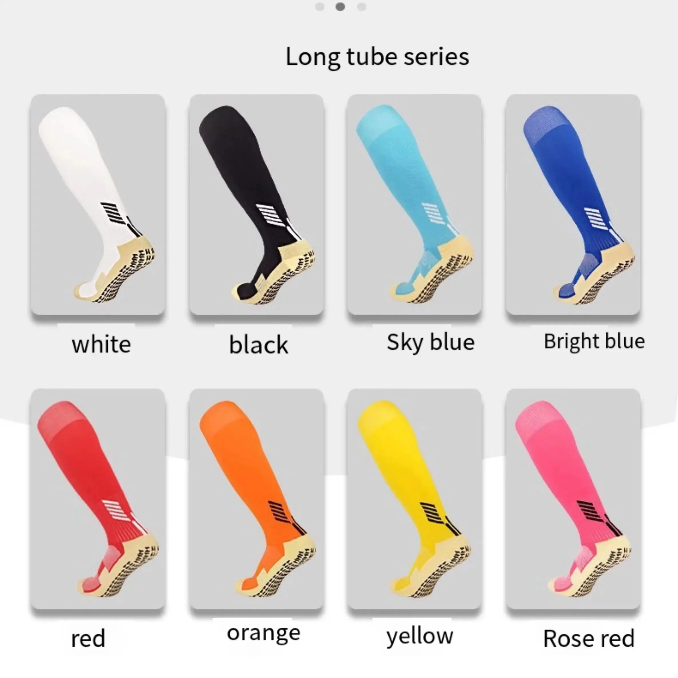 Anti Non Slip Soccer Football Socks Long Length Adhesive Thickened Towel Bottom High Leg Sports for Men and Children Stockings