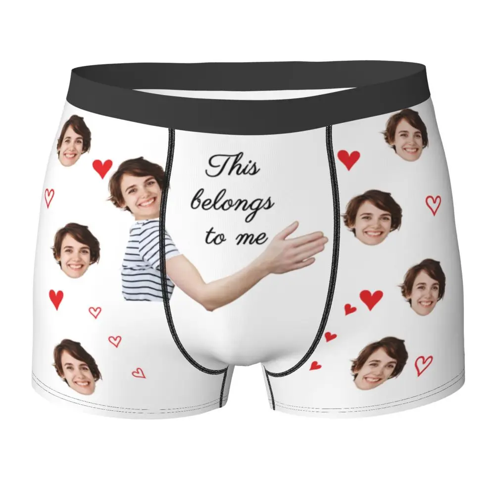 Description Picture 2 of itemValentine's Day Personalize Boxer Face Custom Photo Man's Underwear Gift for Man Boyfriend Anniversary Birthday/Wedding Gifts
