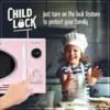 Retro Countertop Microwave Oven Large 800-Watt 0.9 cu ft - 12 Pre-Programmed Cooking Settings Digital Clock Pink 4