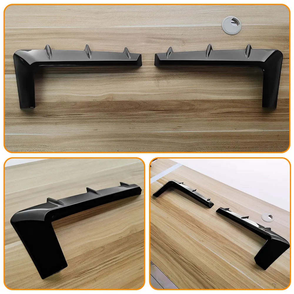 랜드로버 디펜더 2020-2023 프론트 범퍼 립 자동차 액세서리 스플리터 바디 키트 스포일러 디퓨저 글로스 블랙 스타일