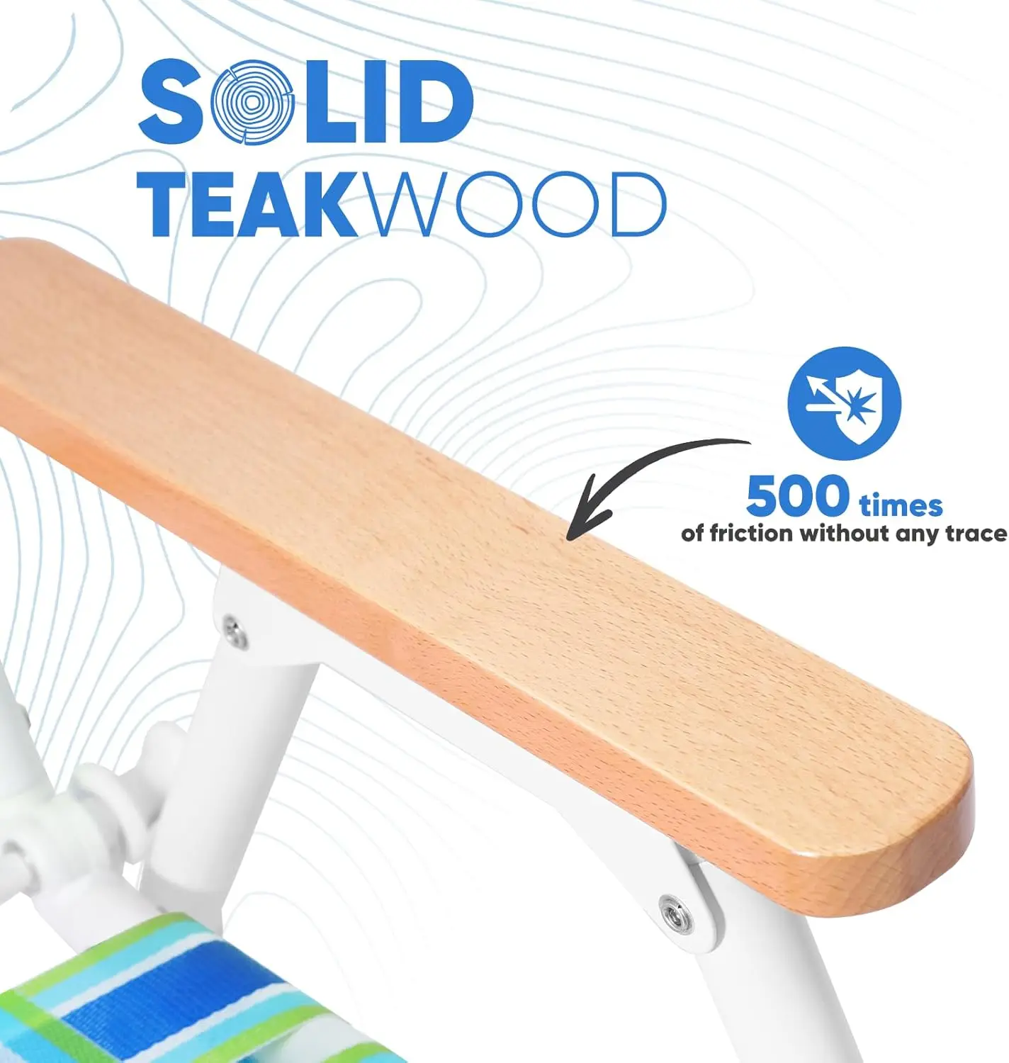 Camping Chair, Beach Chair for Adults with Highback, Folding Lawn Chair with Webbed Airflow Mesh, Patio Chair with Rust-Proof