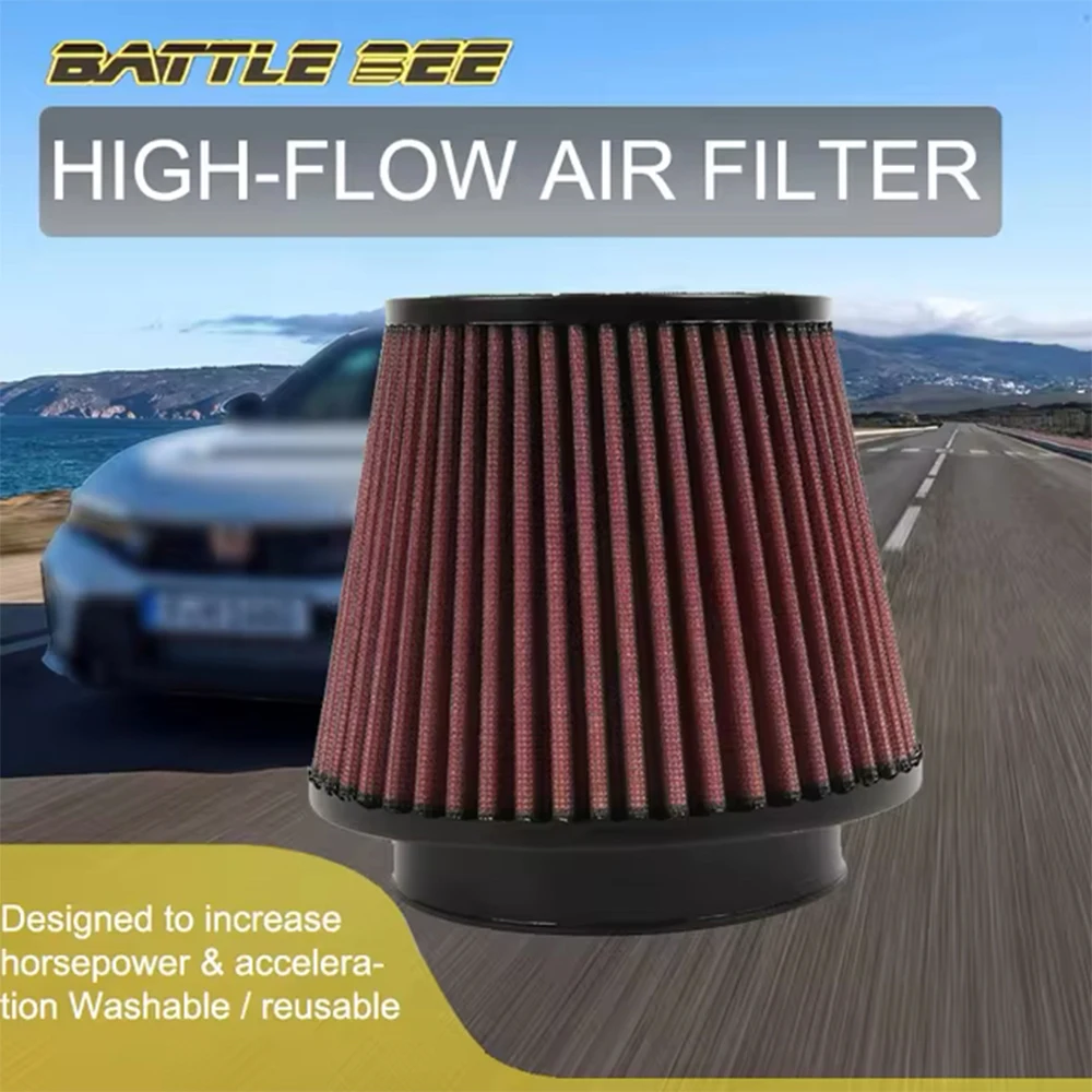 High Flow Air Filter Pod System Sponge Cleaner Clamp-on Universal 63/70 ...