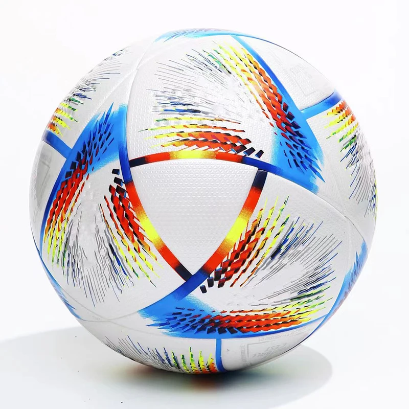 thumbnail image 1 of Balones de fútbol de tamaño 5, profesionales, de alta calidad, de PU suave, sin costuras, para deportes al aire libre, entrenamiento de fútbol, 1 of 5