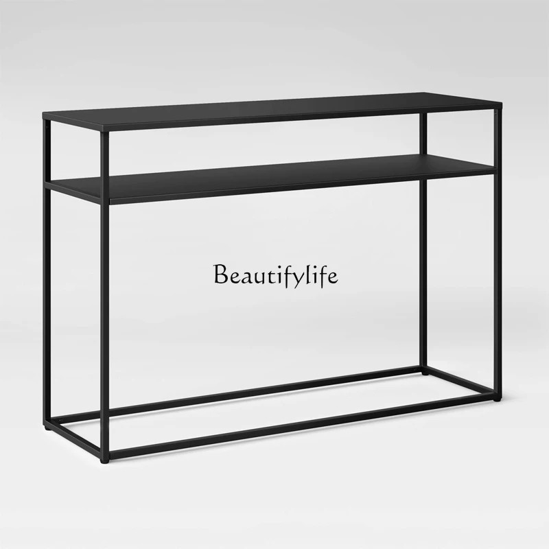 

Simple Modern Console Tables Decorative Lobby Entrance Cabinet Nordic Small Apartment Side Table Iron Long Bar Table