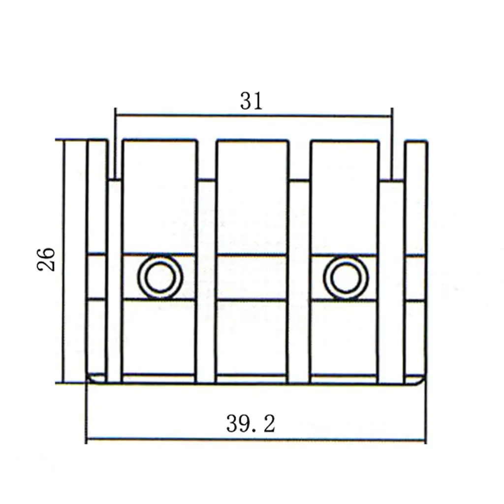 

Locking Nut with Screw And Hex Key for Headless 4-String Electric Bass Guitar